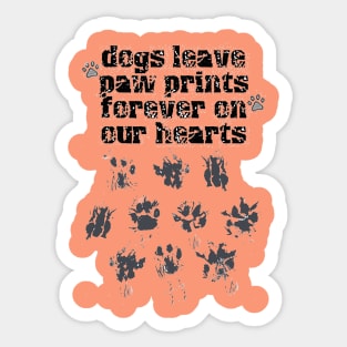 Paw Prints Forever Sticker